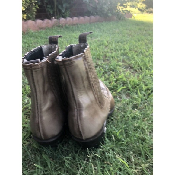 Denver Brand Western Cowboy Boots Ankle Size 8 Mens Pull On Gray Nice Stitching - Picture 6 of 8